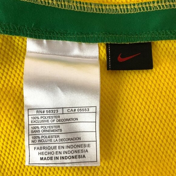Nike FitDry Brazilian Football Confederation Soccer Jersey XXL Yellow & Green - Picture 7 of 9